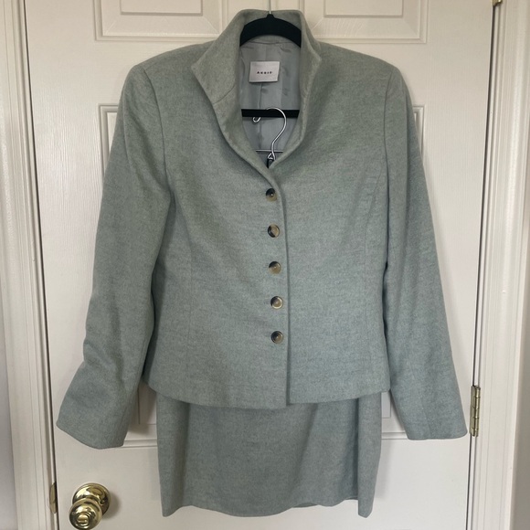 AKRIS vintage skirt suit size 10 - Picture 1 of 15